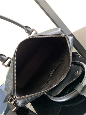di.or lingot briefcase black cd Di*m*nd canvas and smooth calfskin