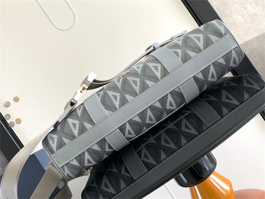 di.or lingot briefcase grey cd Di*m*nd canvas and smooth calfskin