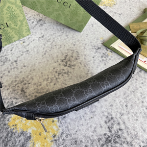 Gu.cci GG Canvas Belt Bag Black 675181