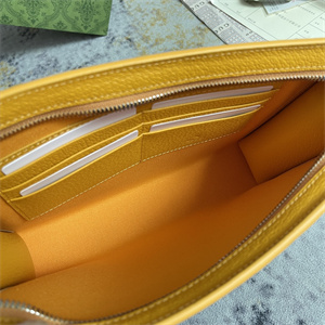 Gu.cci Pouch Canvas with GG Detail Yellow 768255