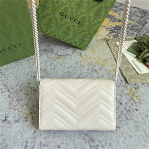 Gu.cci GG Marmont Mini  Bag White 474575