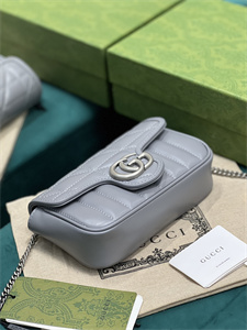 Gu.cci GG Marmont  Mini Bag Grey 476433