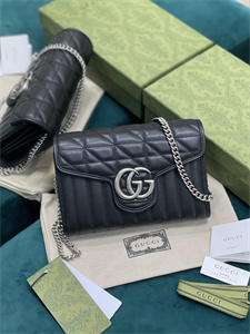 Gu.cci GG Marmont Mini  Bag Black 474575