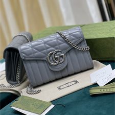 Gu.cci GG Marmont Mini Bag Blue 474575