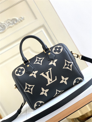 L.V Speedy Bandoulière 25 Monogram Empreinte Black/Beige M58947