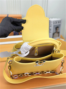 L.V Capucines BB Bag Taurillon Leather Yellow M21798