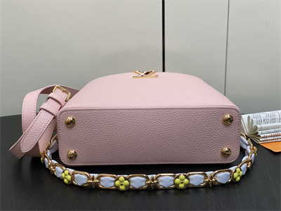 L.V Capucines BB Bag Taurillon Leather Pink M23363