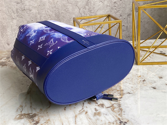 L.V Randonne Backpack Bandana Monogram Blue M20562