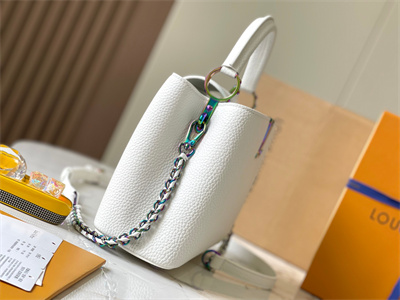 L.V Capucines BB Bag Taurillon Leather White M22054