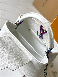 L.V Capucines BB Bag Taurillon Leather White M22054