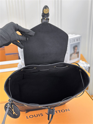 L.V Montsouris Backpack Monogram Empreinte Black M45205