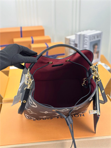 L.V Néonoé MM Bag Monogram Empreinte Black/Beige M45497