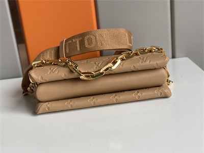 L.V Coussin PM Bag Monogram Embossed Lambskin Beige M57790