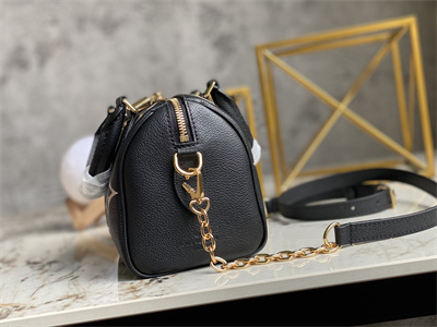 L.V Speedy Bandoulière 20 Giant Monogram Empreinte Black/Beige M58953