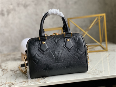 L.V Speedy Bandoulière 20 Giant Monogram Empreinte Black M58953