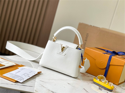 L.V Capucines Mini Bag Taurillon Leather White M59433