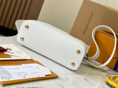 L.V Capucines BB Bag Taurillon Leather White M59434