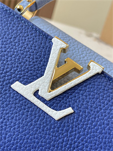 L.V Capucines Mini Bag Taurillon Leather Royal Blue/Light Blue M59440