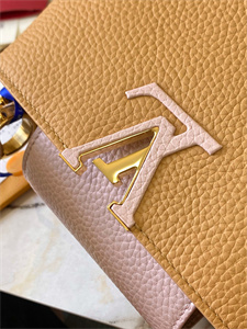 L.V Capucines Mini Bag Taurillon Leather Beige/Pink M59440