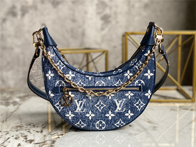 L.V Loop Bag Monogram Denim Blue M81166