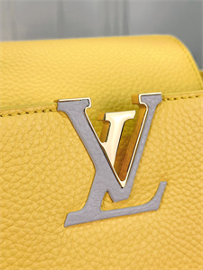 L.V Capucines MM Bag Taurillon  Leather Yellow M21798