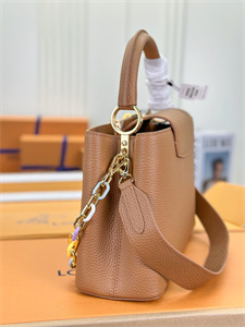 L.V Capucines MM Bag Taurillon  Leather Brown M21798