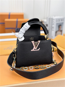 L.V Capucines Mini Bag Taurillon Leather Black M21798