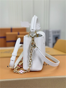 L.V Capucines Mini Bag Taurillon Leather White M22375