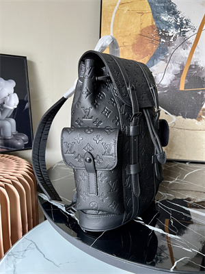 L.V Christopher PM Backpack Monogram Taurillon Leather Black M20899