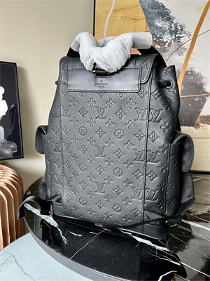 L.V Christopher PM Backpack Monogram Taurillon Leather Black M20899