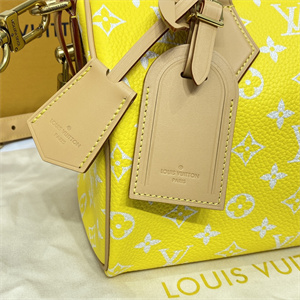 L.V Speedy P9 Bandoulière 25 Monogram Soft Calfskin Jaune Mat M24426