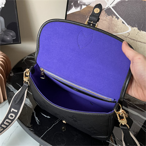 L.V Diane Bag Monogram Empreinte Cowhide Black M46386