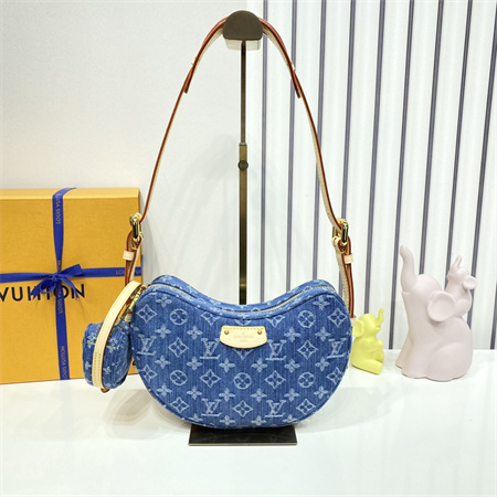 L.V Croissant Bag MM Monogram Denim Two Pieces M46856