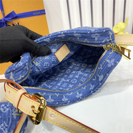 L.V Croissant Bag MM Monogram Denim Two Pieces M46856