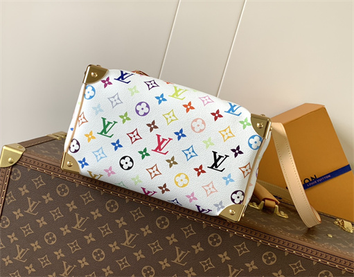 L.V x TM Speedy Bandoulière 25 Multicolored White M13085