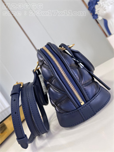 L.V Alma BB Bag Lamb Leather Marine Blue M23666