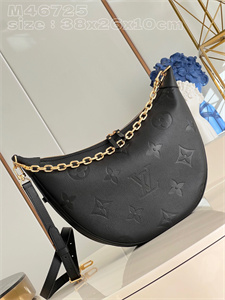 L.V Loop Hobo Bag Monogram Empreinte Cowhide Black M46725