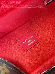 L.V Nice Mini Toiletry Pouch Monogram Canvas Red M46766