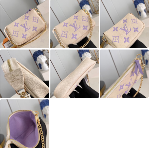 L.V Mini Pochette Accessories Monogram Empreinte M58009(3 colors)