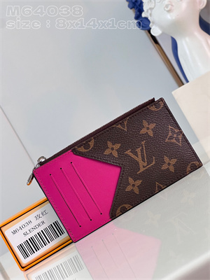 L.V Coin Card Holder Monogram Canvas M64038(7 Colors)