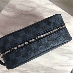 L.V Toilet Bag Damier Cobalt Canvas Navy/Black N50000