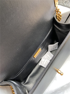 Cha.nel Medium Leboy Bag With Top Handle Python Leather Gold Metal A94804