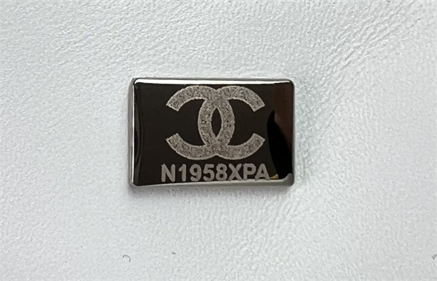 Cha.nel Mini Classic Flap Bag Tweed Silver Tone Metal A01116