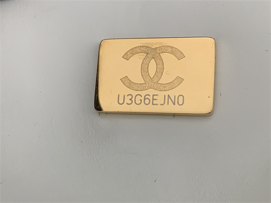 Cha.nel Backpack Grained Calfskin Gold Tone Metal White AS3332