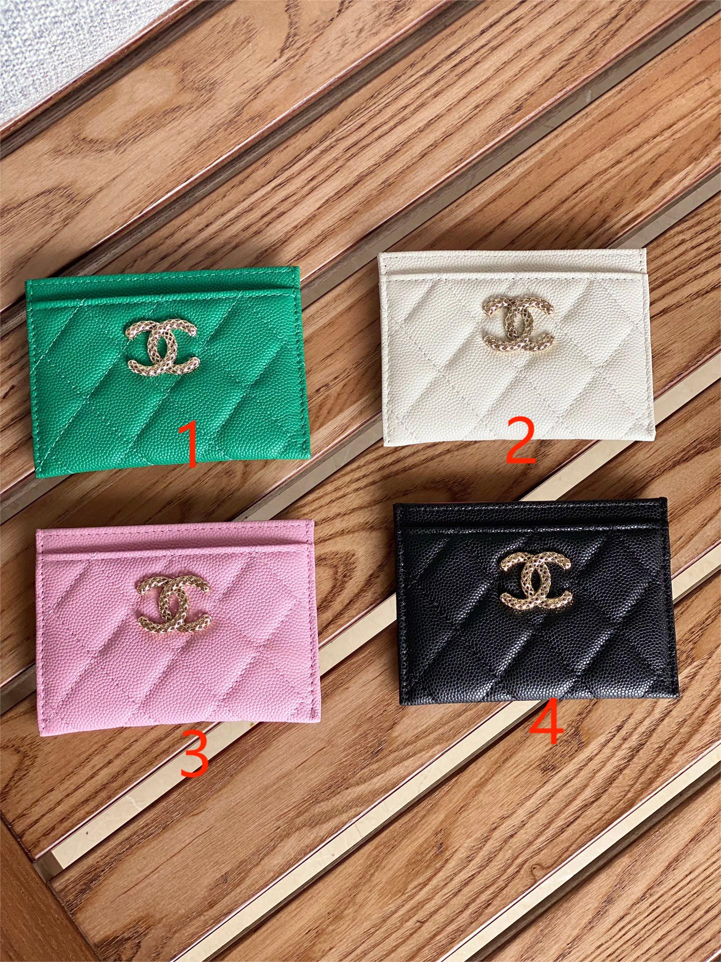 Cha.nel Classic Card Holder Grained Calfskin AP3188