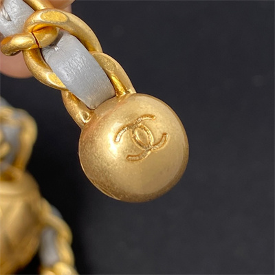 cha.nel S*per mini flap bag lambskin with ball gold tone metal lt blue as1786