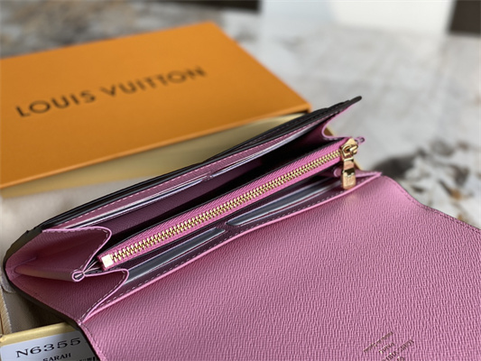 L.V Sarah Wallet Vivienne Holidays Damier Ebene Canvas N63551