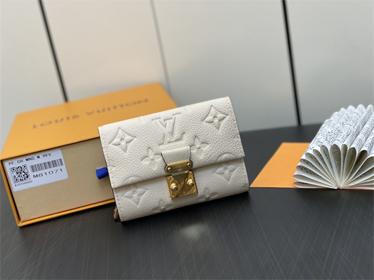 L.V Pochette Metis Compact Wallet Monogram Empreinte Cream M81071