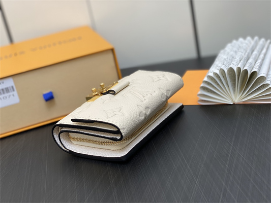 L.V Pochette Metis Compact Wallet Monogram Empreinte Cream M81071