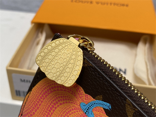 L.V X YK Romy Card Holder Pumpkin Monogram Canvas M82110